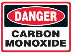 What should you do when you notice carbon monoxide poisoning warning signs?